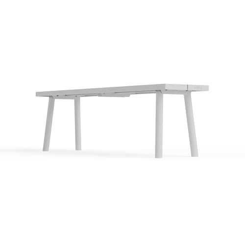 Banc Fred\'s métal gris / L 160 cm - 3 places - Fatboy - Gris clair - Aluminium
