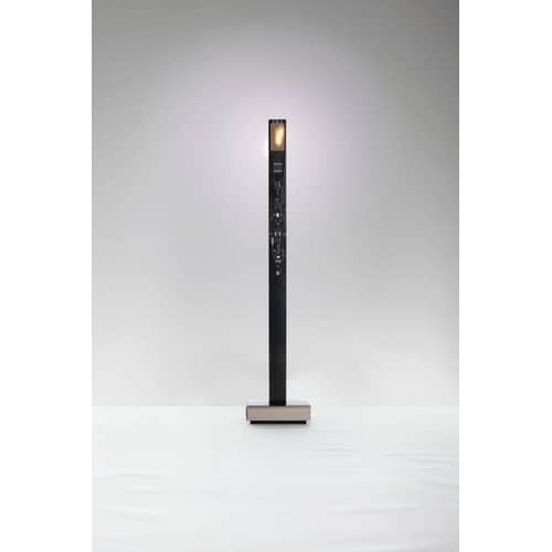 Lampada da tavolo My New Flame materiale plastico nero H 40 cm / Candela LED - Versione USB - Ingo Maurer - Nero - Materiale plastico, Metallo