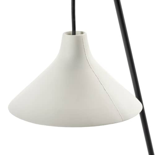 Lampe de table Seam / H 71 cm - Serax - Blanc cassé / Noir mat - Acier, Porcelaine