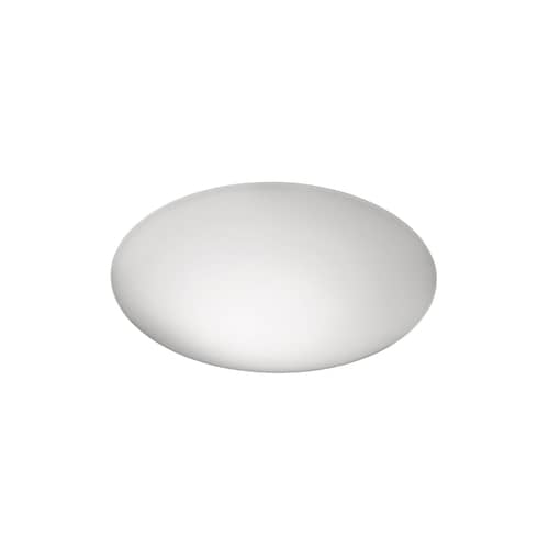 Applique Puck LED / Plafonnier - Ø 27 cm - Vibia - Ø 27cm / Blanc - Verre soufflé