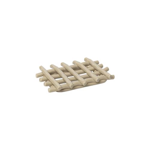 Seifenhalter Ceramic keramik beige / Handgefertigt - Ferm Living - Kaschmir-beige - emaillierte Keramik