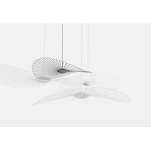 Suspension Vertigo Nova LED / Ø 190 cm - Petite Friture - Blanc / Diffuseur blanc - Fibre de verre, Polyuréthane, Verre triplex