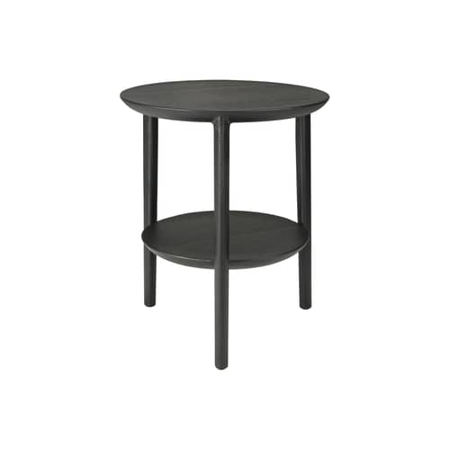 Table d\'appoint Bok bois noir / Ø 43 x H 50 cm - Ethnicraft - Chêne noir - Chêne massif teinté