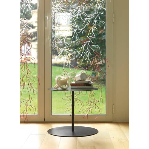Tavolino Gong metallo nero / Giulio Cappellini, 2004 - Ø 50 x H 42 cm / Metallo - Cappellini - Antracite - Metallo
