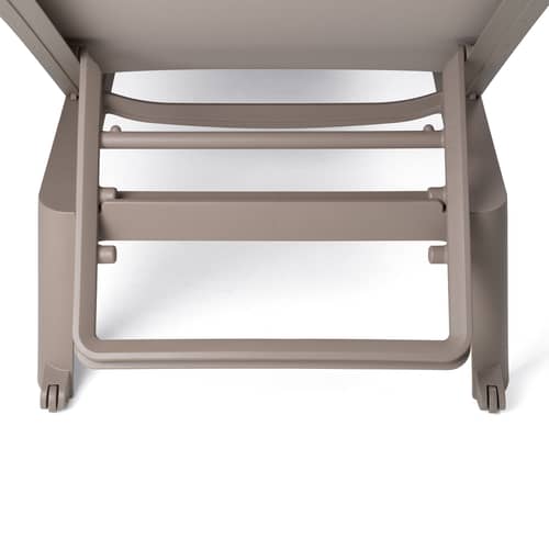 Transat inclinable empilable Plano - NARDI - Taupe / Toile taupe - Résine de fibre de verre, Toile outdoor