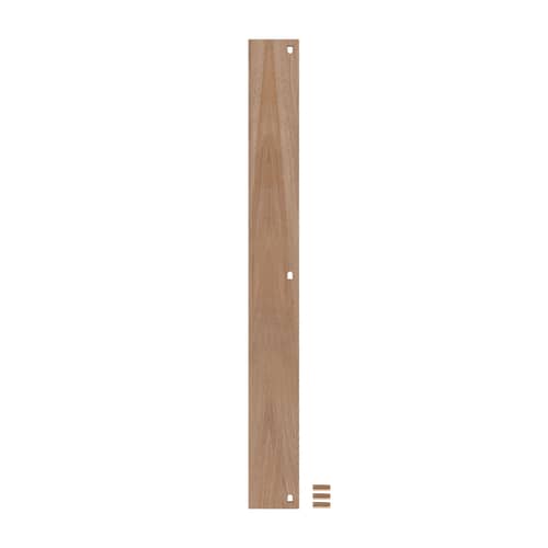 Armlehne  holz natur / Zusätzliches Regal für das Wall Shelving System - B 162 x T 17,5 cm - MOEBE - Eiche - MDF Eichenfurnier