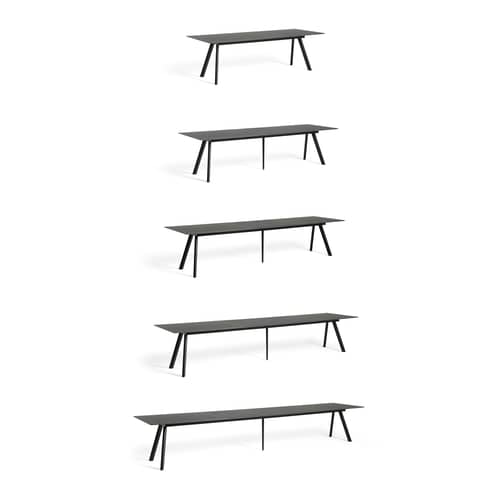  Accessory wood black / For CPH 30 extendible table - L 50 cm - Hay - Black - Linoleum, Plywood