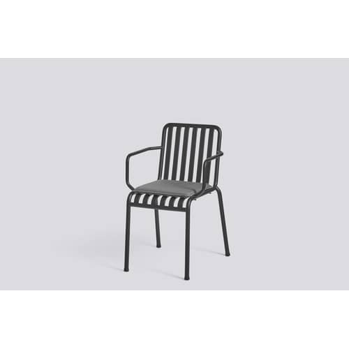  Accessory textile grey / Seat cushion - For Stacking chair & armchair Palissade - Hay - Charcoal grey - Foam