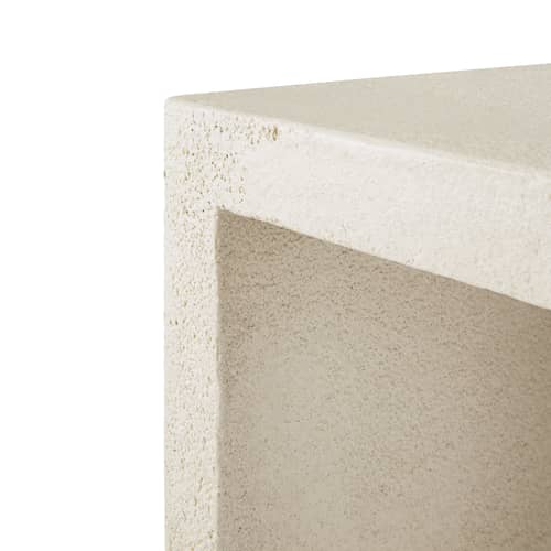 Console Elements blanc / L 150 x P 40 x H 85 cm - Microciment - Ethnicraft - L 150 cm / Blanc cassé - Microciment