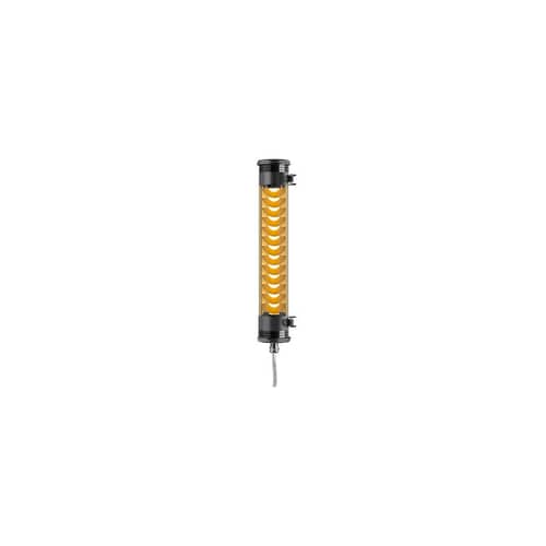 Bad-Wandlampe Elgar LED metall gold / Fürs Badezimmer - L 45 cm - SAMMODE STUDIO - Schwarzes Gestell / Messing-Lamellen - eloxiertes Aluminium, Polykarbonat, rostfreier Stahl