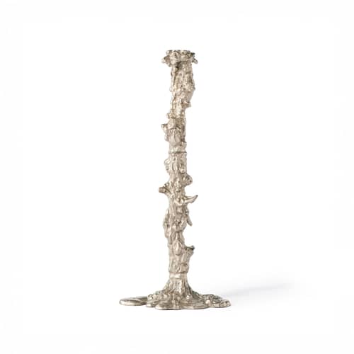 Kerzenleuchter Drip XXL metall silber / H 50 cm - Pols Potten - Silber - Aluminium