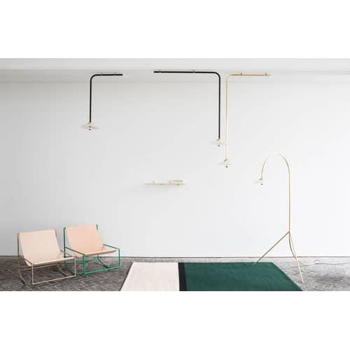 Lampadaire Standing Lamp n°1 métal jaune / H 190 cm - valerie objects - Curry - Acier, Verre