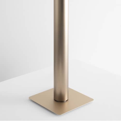 Lampadaire Ilio LED métal or argent / Edition limitée & signée 10ème anniversaire - Bluetooth - Artemide - Dégradé or / argent - Acier peint, Aluminium peint