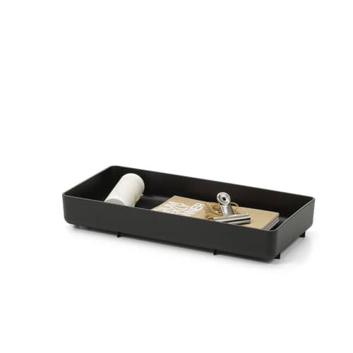 Piano/vassoio Chap Tray RE materiale plastico nero / 41,5 x 20 cm - Poliammide Riciclato - Vitra - Nero - Poliammide riciclata