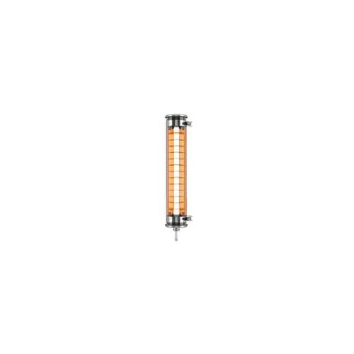 Bad-Wandlampe Purcell LED metall kupfer / Fürs Badezimmer - L 45 cm - SAMMODE STUDIO - Stahlfassung / Lamellen Kupfer - eloxiertes Aluminium, Polykarbonat, rostfreier Stahl
