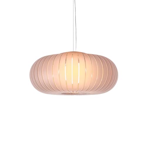 Suspension Teresa Frozen / Ø 50 cm - Recyclé - Kartell - Rose (translucide) - PMMA recyclé