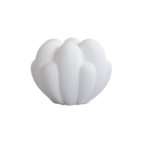 Bloom Mini Vase ceramic white / Ø 35 x H 27 cm - 101 COPENHAGEN - White - Ceramic, Fibre-reinforced concrete