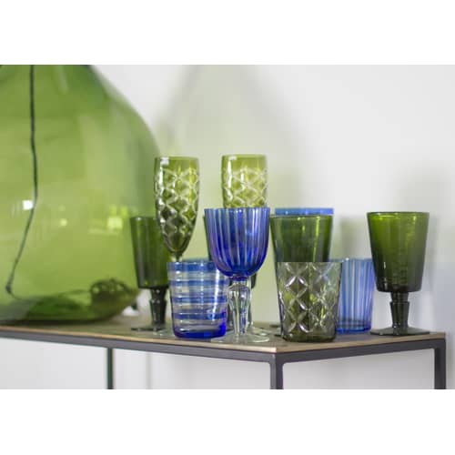 Wasserglas Cuttings glas bunt / 6er-Set - Pols Potten - Mehrfarbig - Glas