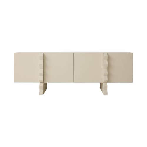 Buffet bas Forma bois blanc / L 160 x H 55,5 cm - HK LIVING - Blanc cassé - Bois de sungkai