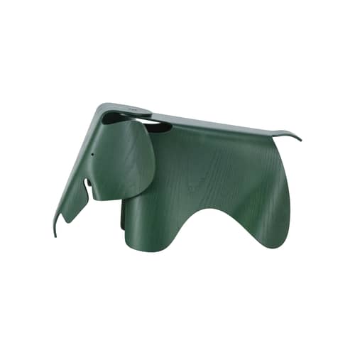 Decorazione Eames Elephant (1945) legno verde / L 78,5 cm - Compensato / Edizione limitata - Vitra - Verde scuro - Compensato