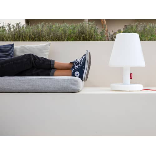 Lampe d\'extérieur Edison the Medium Bluetooth / H 51 cm - LED - Fatboy - Blanc / Bluetooth - Polyéthylène