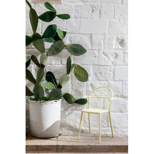 Fauteuil empilable Generic C plastique blanc /  Philippe Starck, 2017 - Kartell - Blanc - Polypropylène