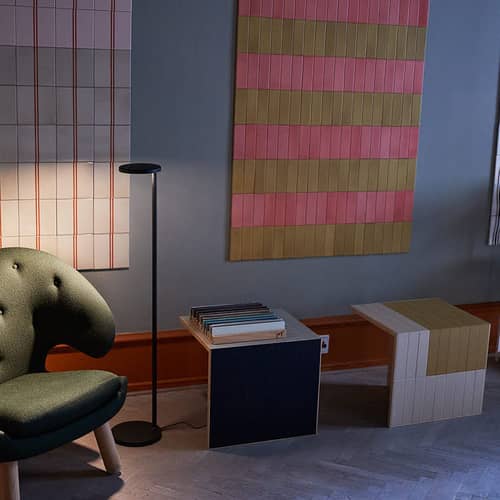 Lampadaire Oblique LED métal noir / Orientable - Flos - Anthracite mat - Aluminium
