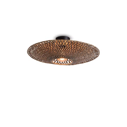 Plafonnier Bali Medium bois naturel / Bambou - Ø 60 cm - GOOD&MOJO - Ø 60 cm / Naturel & noir - Bambou