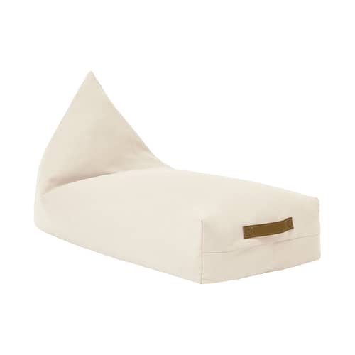 Pouf bambini Oasis tessuto beige - NOBODINOZ - Beige - Cotone biologico, Polistirolo espanso, Similpelle