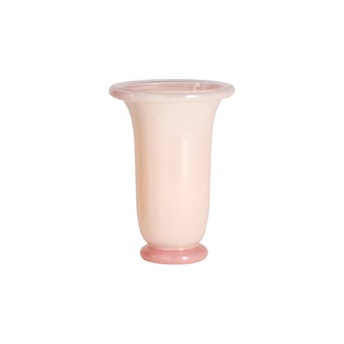 Vase Empire Medium verre rose / Ø 14,5 x H 21 cm - Hay - Rose clair / Base rose - Verre