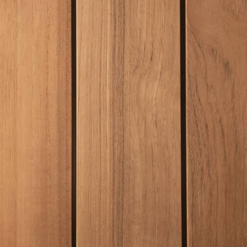 Zubehör  holz natur / Abnehmbares Tablett für Beistelltisch Core Small - Ø 48 cm - Ethnicraft - Ø 48 cm / Teakholz - Teakholz, Thermolackiertes Aluminium