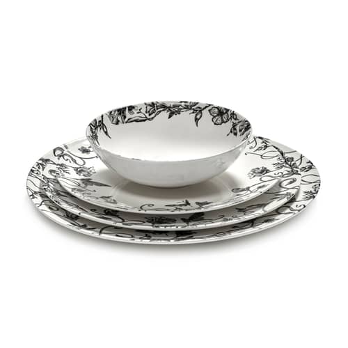 Set de 2 assiettes à dessert Unity - Floral fantasy / Ø 23,5 cm - Serax - Ø 23,5 cm - Porcelaine