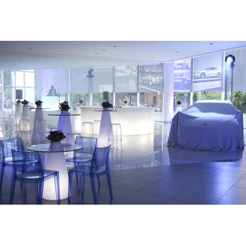 Bar lumineux Break Bar plastique blanc / L 175 cm - Slide - Blanc - Polyéthylène recyclable rotomoulé