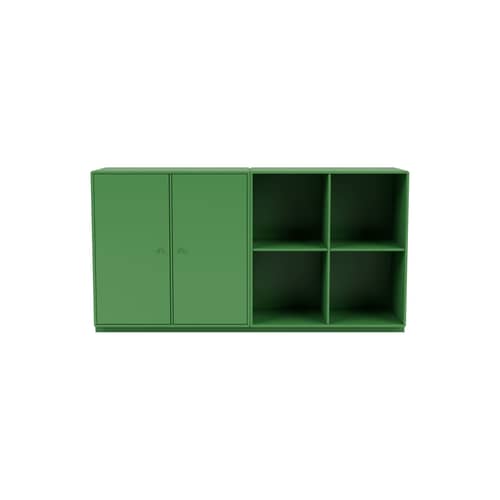 Buffet Pair legno verde / L 139,2 x P 38 x H 72,6 cm - MONTANA - Prezzemolo 152 - MDF laccato
