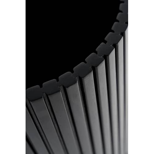 Corbeille à papier Roller Max / Acajou - Ø 28 x H 35 cm - Ethnicraft - Roller Max / Noir - Acajou massif teinté
