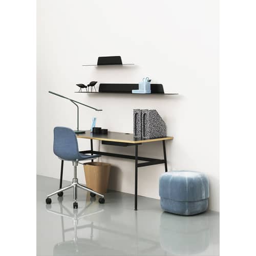 Étagère Jet métal noir / L 80 cm - Normann Copenhagen - Noir - Aluminium anodisé