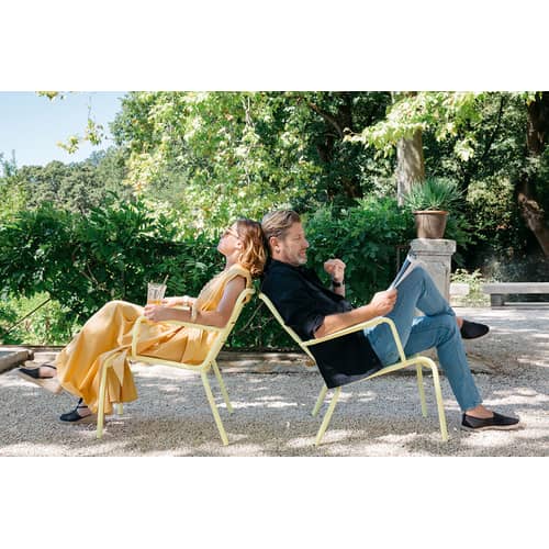 Fermob Luxembourg Lounge armchair deep blue Made In Design UK