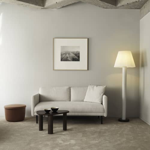Cellu Floor lamp metal grey - Normann Copenhagen - Grey base / Black plinth - Aluminium, PVC, Steel