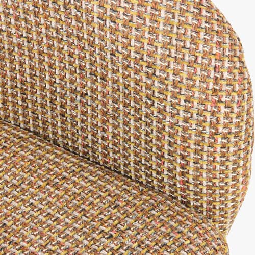 Gepolsterter Sessel Volta textil gelb - NV GALLERY - Gelb - High Density-Schaum, Tissu Tweed