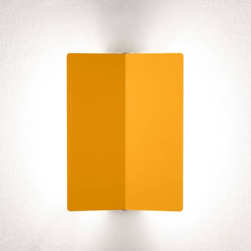 Lampada da parete  metallo giallo con alette orientabili piegate LED /Charlotte Perriand, 1963 - Nemo - Giallo - alluminio verniciato, metallo verniciato