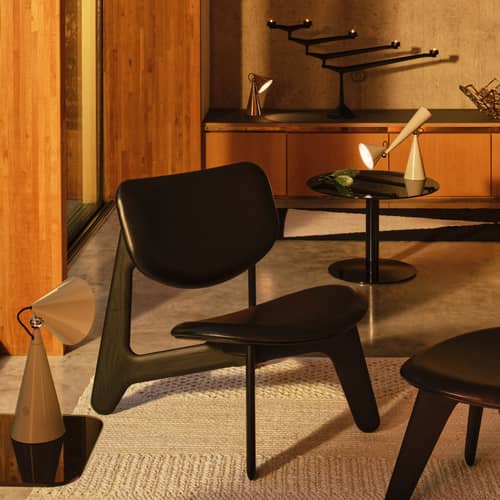 Lampe de table Pose LED plastique beige / Orientable - Tom Dixon - Beige Mastic - Polycarbonate