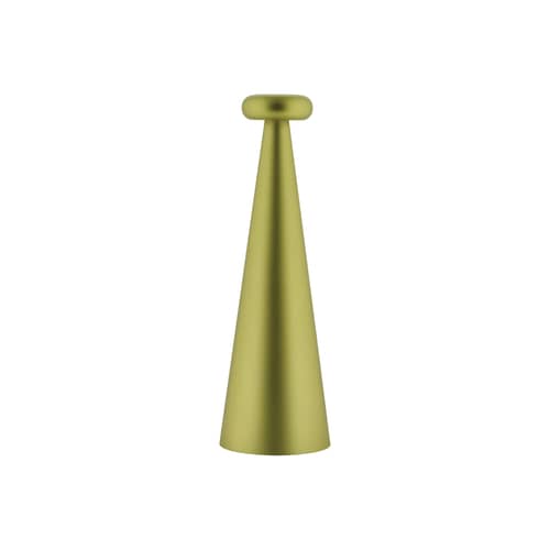 Lampe sans fil rechargeable Bedin LED - Alessi - Jaune fluo - Aluminium anodisé