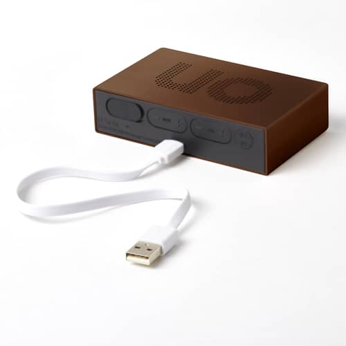 Réveil sans fil Flip Premium / Réversible - Recharge USB (autonomie 3 mois) - Lexon - Bronze - ABS, Aluminium