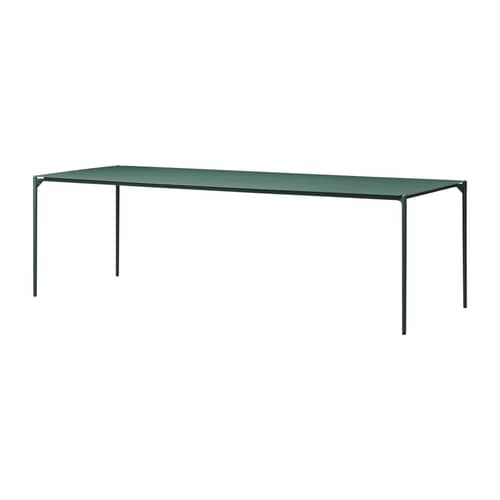 Table rectangulaire Novo / 240 x 90 cm - AYTM - Vert forêt - Acier thermolaqué