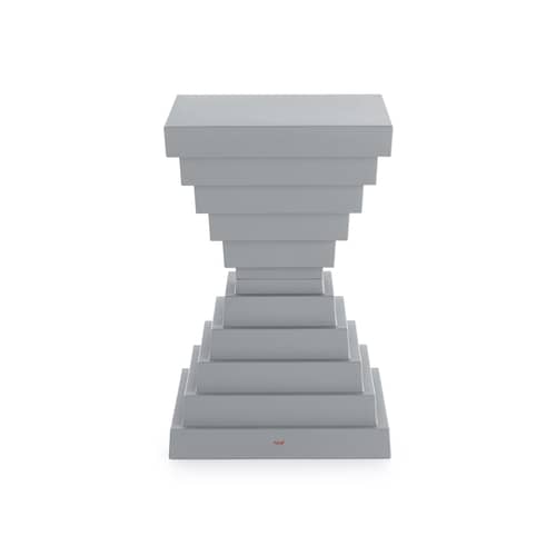 Tabouret Prince OhOh plastique gris / Philippe Starck - Kartell - Gris clair - Polypropylène recyclé