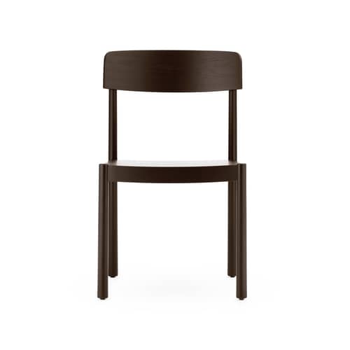 Chaise Timb bois marron - Normann Copenhagen - Marron - Contreplaqué de frêne, Frêne massif