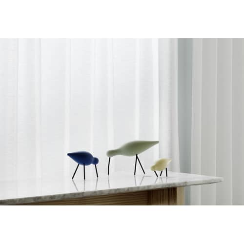Oiseau Shorebird L Decoration wood green / L 22 x H 14 cm - Normann Copenhagen - Pale green / Black - Oak, Steel