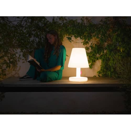 Lampada da esterno Edison the Medium Bluetooth materiale plastico bianco / H 51 cm - LED - Fatboy - Bianco/Bluetooth - Polietilene