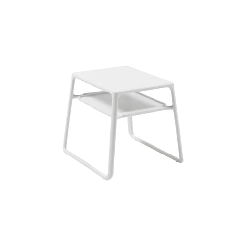 Pop End table composite material white / 44 x 39.5 x H 38.5 cm - NARDI - White - Fibreglass resin