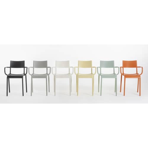 Fauteuil empilable Generic A plastique noir - Kartell - Noir - Polypropylène